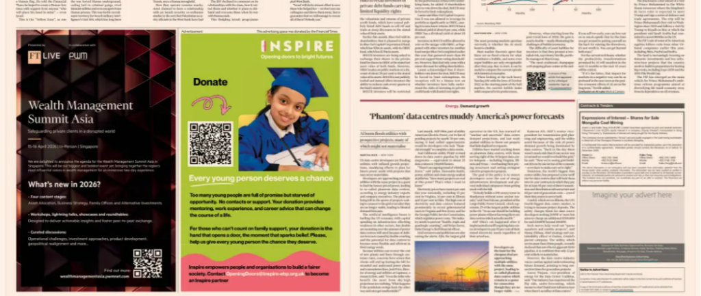 Inspire featured in the Financial Times